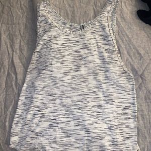 White and Gray Lululemon tank